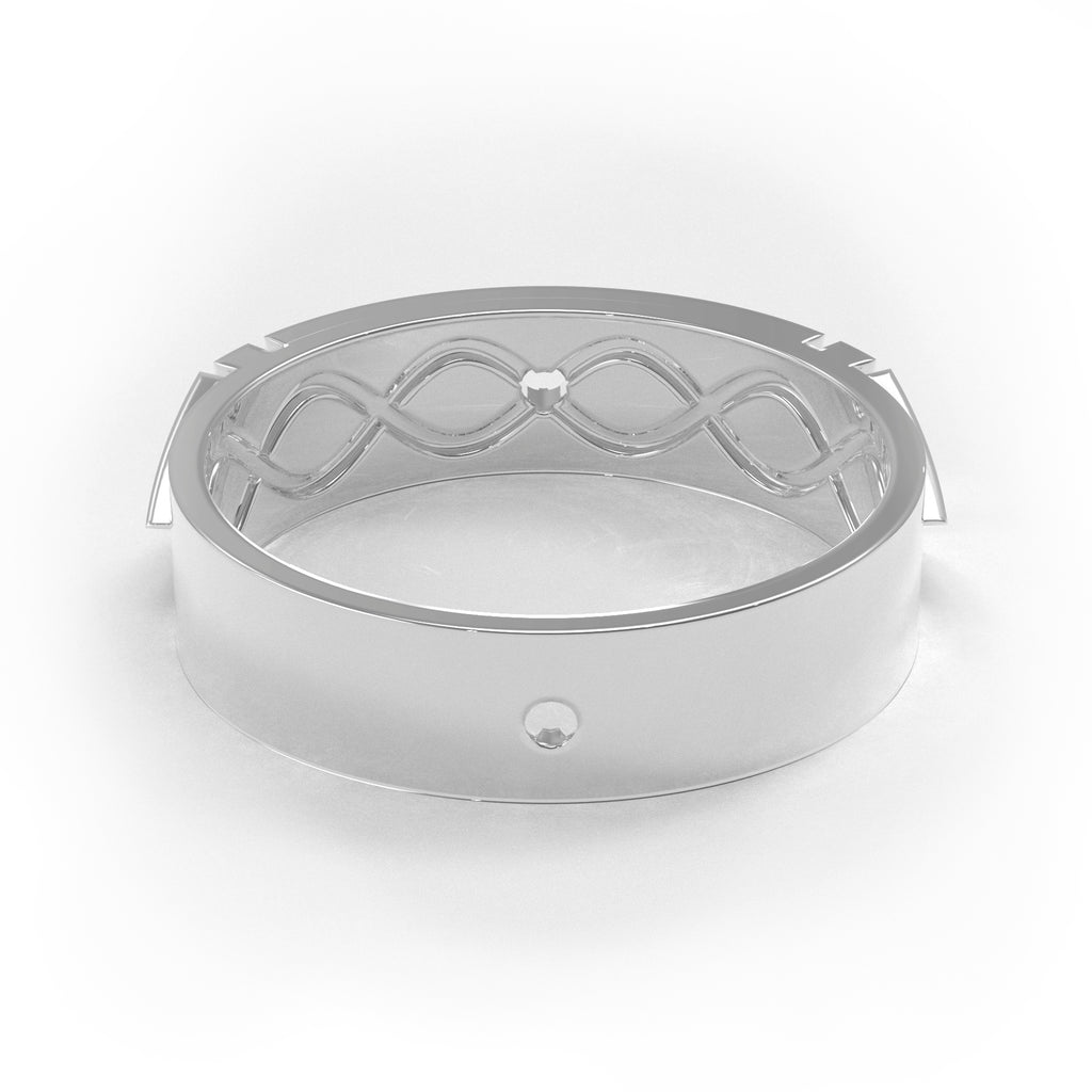 EcoMoissanite Howard Carter Signature Atlantis Ring (Squared Infinity)