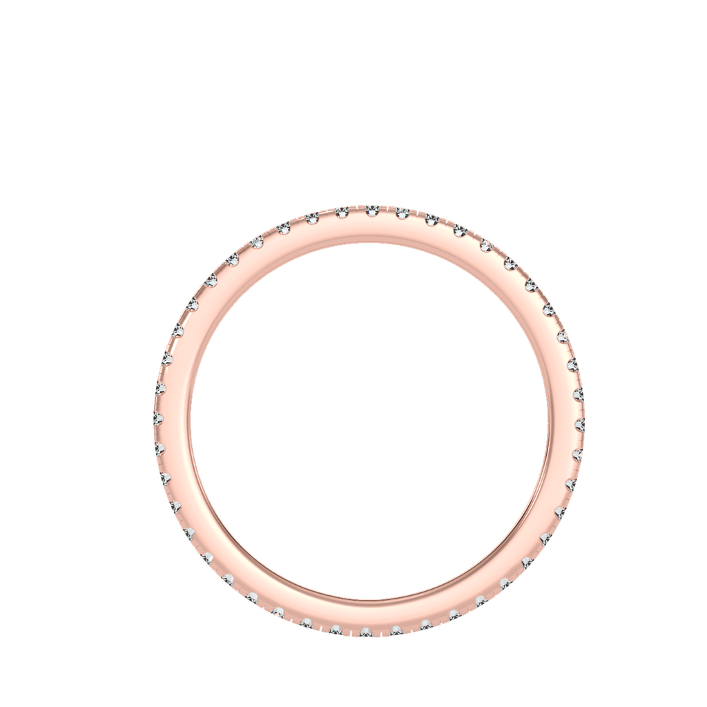EcoMoissanite 0.36 CTW Round Colorless Moissanite Eternity Ring