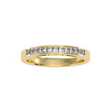 EcoMoissanite 0.32 CTW Princess Colorless Moissanite Channel Anniversary Band