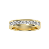 EcoMoissanite 1.07 CTW Princess Colorless Moissanite Channel Anniversary Band