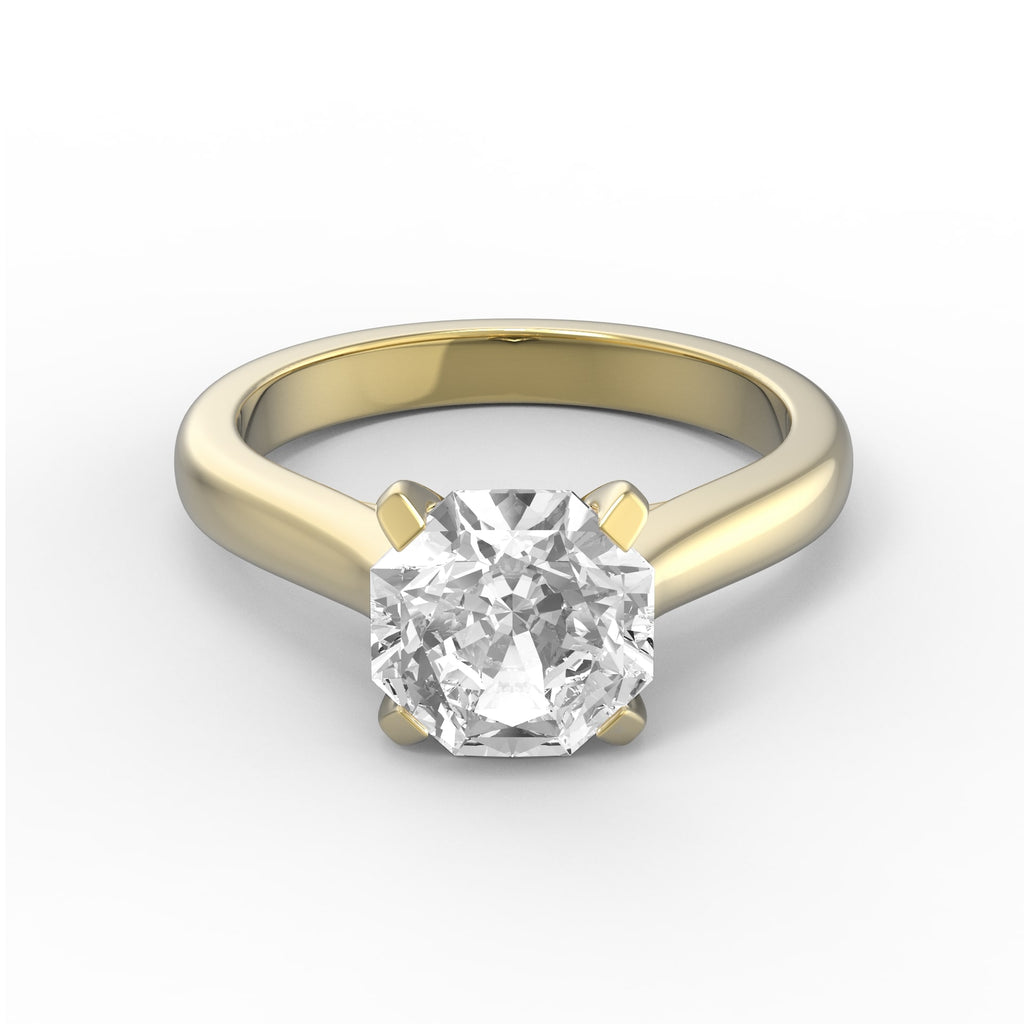 EcoMoissanite 2.04 CTW Infinity Colorless Moissanite Solitaire Ring