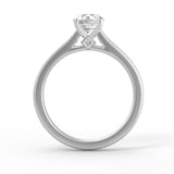 EcoMoissanite 0.84 CTW Infinity Colorless Moissanite Solitaire Ring