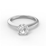 EcoMoissanite 1.00 CTW Infinity Colorless Moissanite Solitaire Ring
