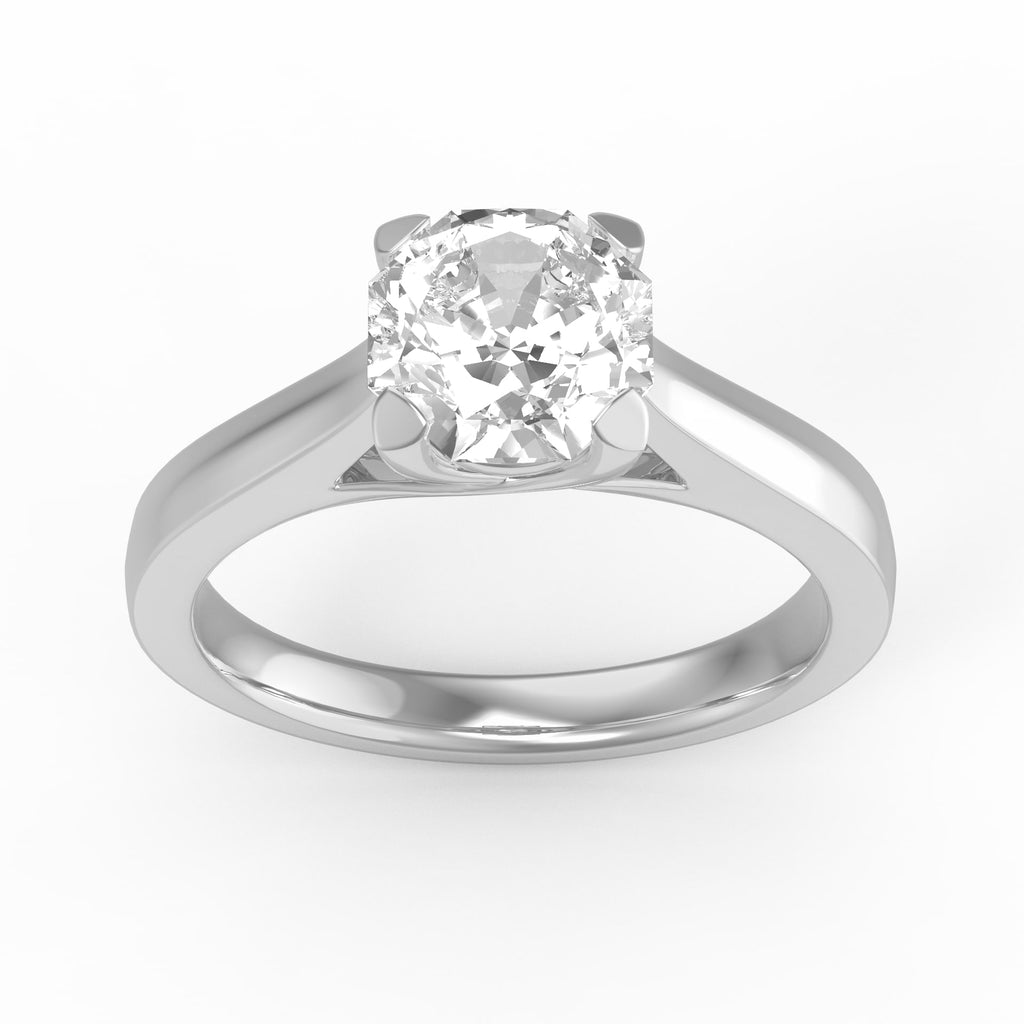 EcoMoissanite 1.25 CTW Infinity Colorless Moissanite Solitaire Ring