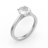 EcoMoissanite 1.31 CTW Infinity Colorless Moissanite Solitaire Ring