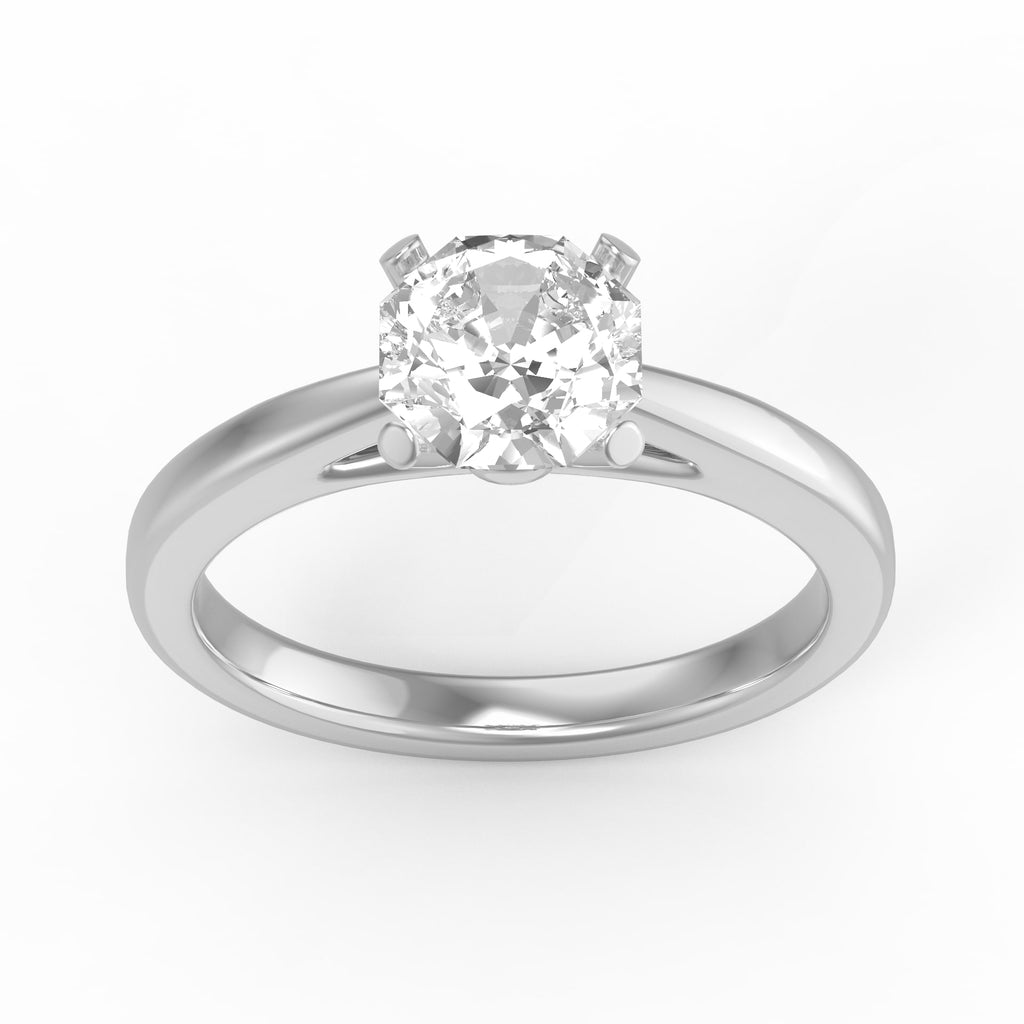 EcoMoissanite 1.00 CTW Infinity Colorless Moissanite Solitaire Ring