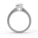 EcoMoissanite 1.25 CTW Infinity Colorless Moissanite Solitaire Ring