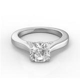 EcoMoissanite 1.45 CTW Infinity Colorless Moissanite Solitaire Ring