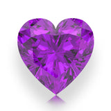 IceMoissanite Plus Heart Cut Loose Lab Grown Purple Sapphire Stone