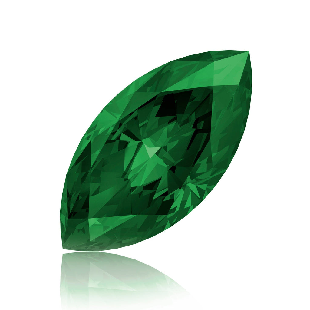 IceMoissanite Plus Marquise Cut Loose Lab Grown Emerald Stone