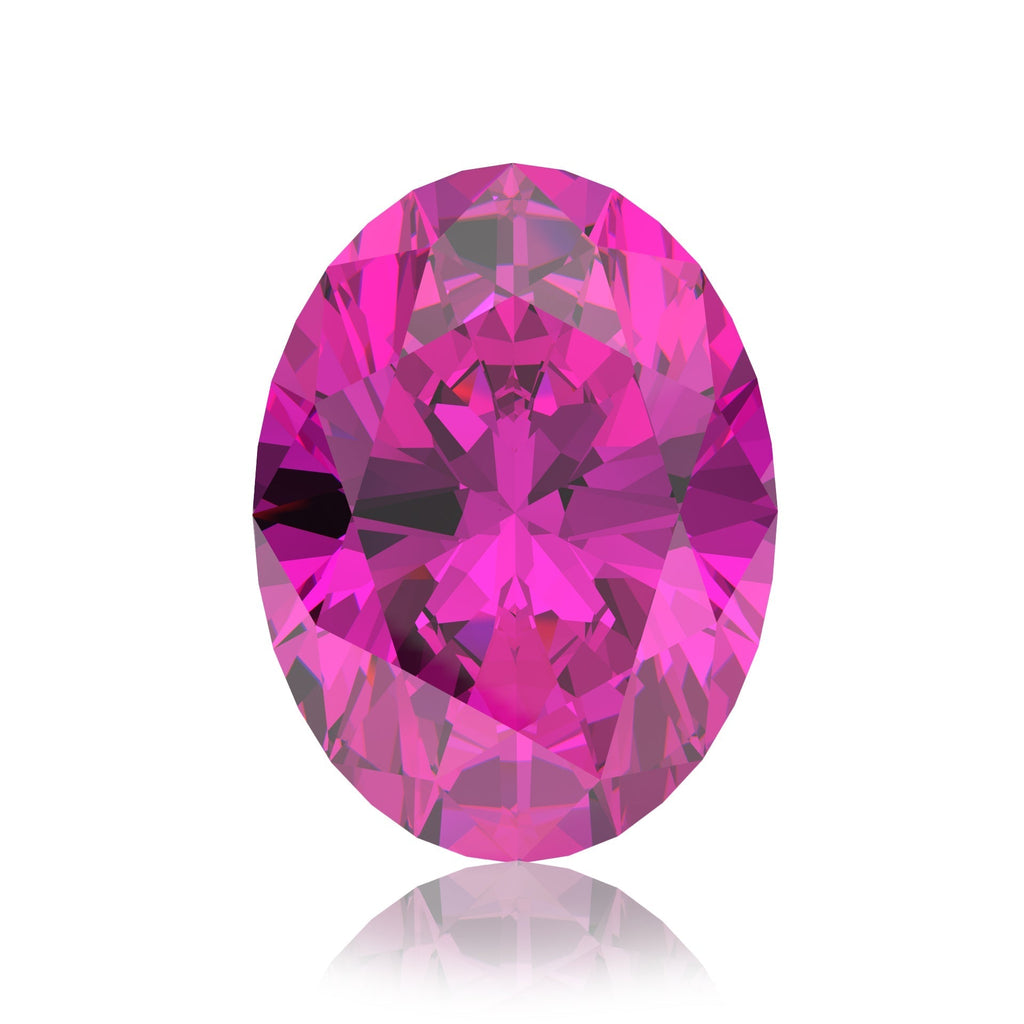 IceMoissanite Plus Oval Cut Loose Lab Grown Pink Sapphire Stone