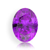 IceMoissanite Plus Oval Cut Loose Lab Grown Purple Sapphire Stone