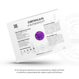 IceMoissanite Plus Trillion Cut Loose Lab Grown Purple Sapphire Stone