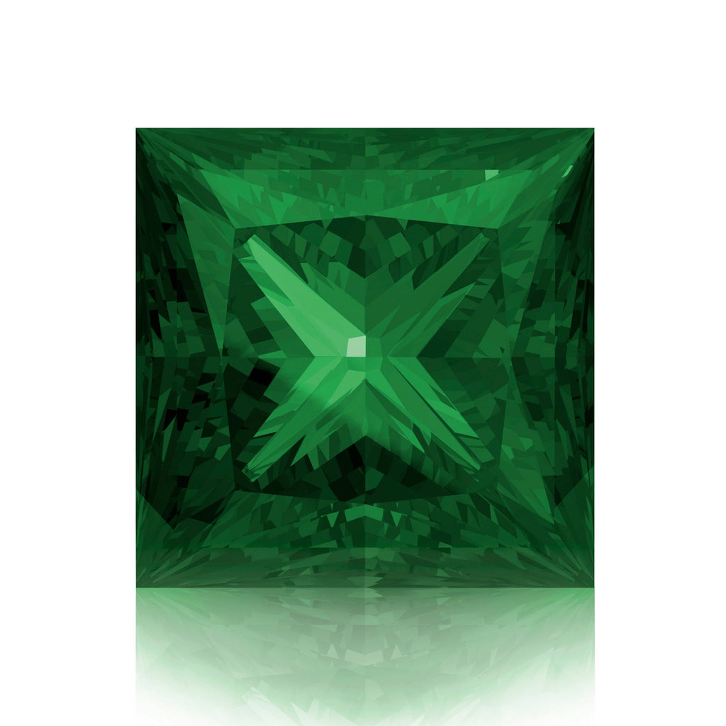 IceMoissanite Plus Princess Cut Loose Lab Grown Emerald Stone