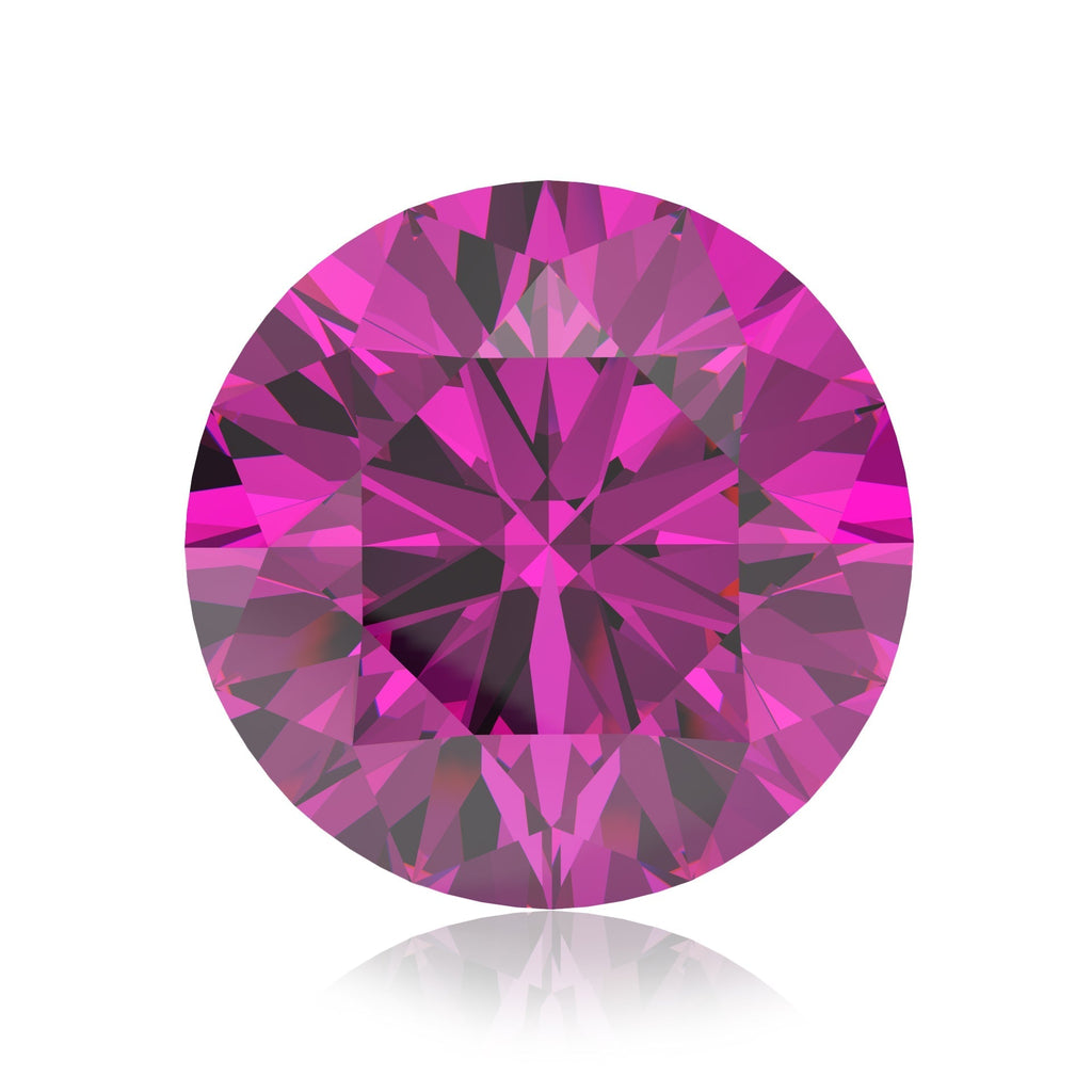 IceMoissanite Plus Round Cut Loose Lab Grown Pink Sapphire Stone